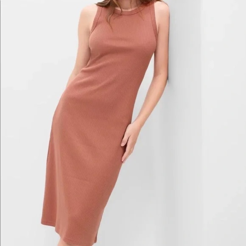 GAP Ribbed Tank Midi Dress